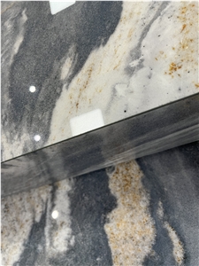 Honed Good Quality Blue Sintered Stone Stair Step