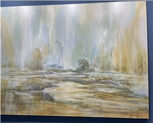 Hot Selling Calacatta Gold Sintered Stone Slab Wall