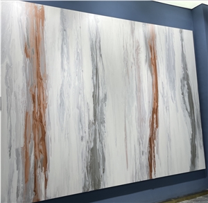 SEA BLUE SINTERED STONE WALL HIGH END