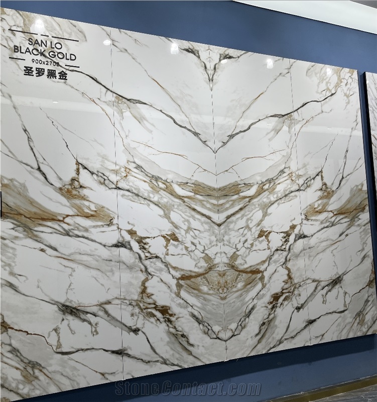 SEA BLUE SINTERED STONE WALL HIGH END