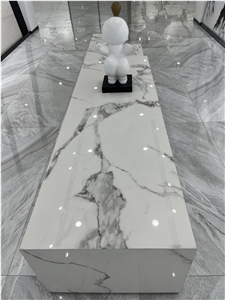 White Calacatta Sintered Stone Polish High Quality