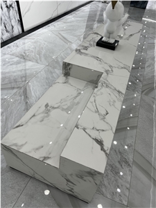 White Calacatta Sintered Stone Polish High Quality