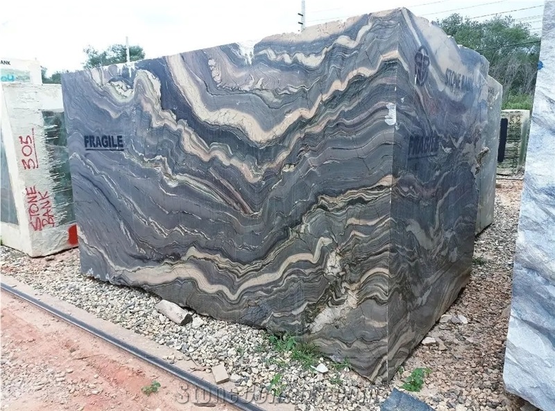 Explosion Blue Quartzite Blocks