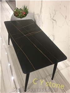 Artificial Quartz Black Kitchen Countertops, Worktops
