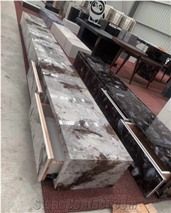 Artificial Stone Countertop Calacatta For Shop