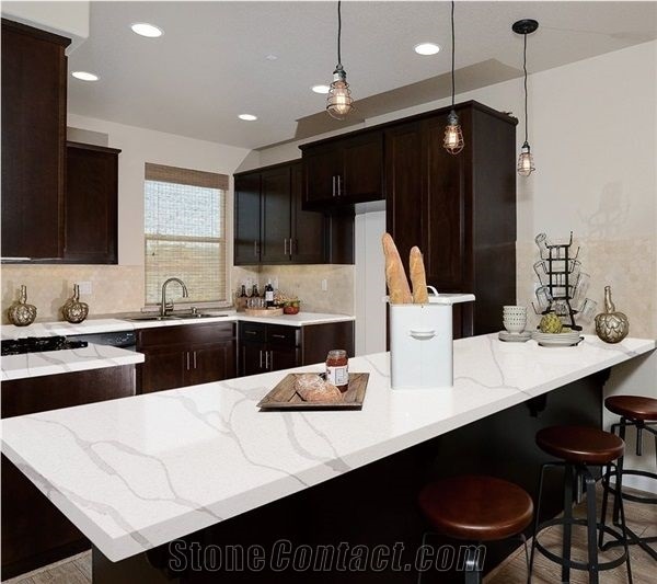 Artificial Stone Quartz Countertop, Kitchen Bar Tops