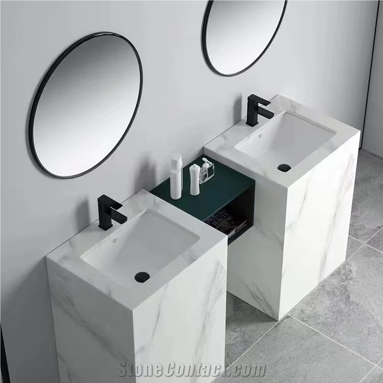 Artificial Stone Sintered Stone Bathroom Vanity Tops