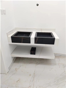 Artificial Stone Sintered Stone Bathroom Vanity Tops