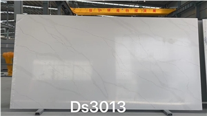 Calacatta White Quartz Stone For Kitchen Tops