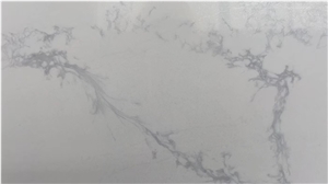 Calacatta White Quartz Stone For Kitchen Tops