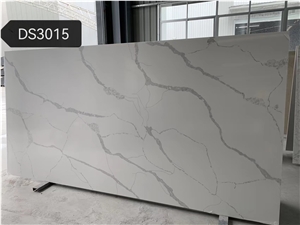 Calacatta White Quartz Stone For Kitchen Tops