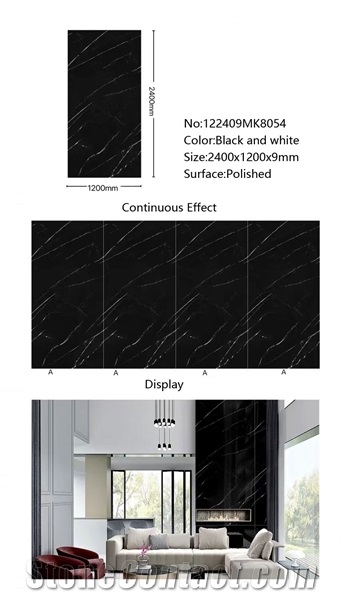 China High Quality Black Sintered Stone For Wall And Floor