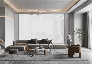 Chinese Hemus White Artificial Stone Porcelain Slab For Wall