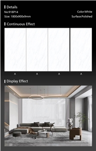 Chinese Hemus White Artificial Stone Porcelain Slab For Wall