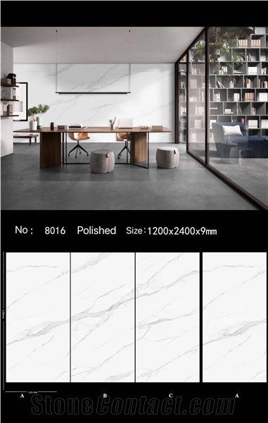 Freesia White Sintered Stone Slab New Fish Maw White