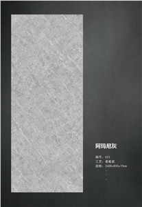New Popular Artificial Stone Sintered Stone Slabs Grey Color