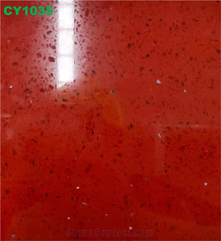 Red Quartz Stone Slab