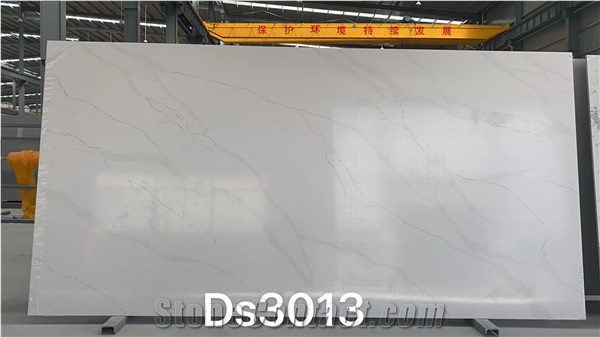 Top Chinese Calacatta White Quartz Slabs