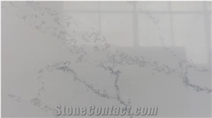 Top Chinese Calacatta White Quartz Slabs