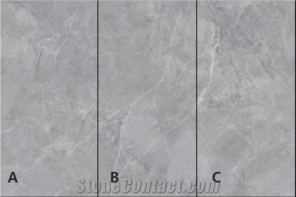 Top Quality Chinese Light Grey Sintered Stone Slab For Wall