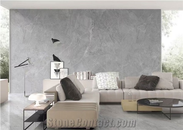 Top Quality Chinese Light Grey Sintered Stone Slab For Wall