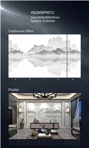 Top Selling Scenery Sintered Stone Slab For Wall In China