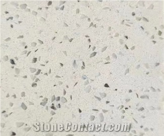 White Grey Cement Terrazzo Personalized Aggregate Tile