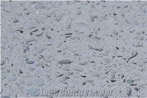 White Terrazzo Slab Floor Tile Wall Installation Cement Tile