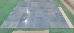 Azul Macaubas Tile Quartzite Kitchen Natural Extoic Luxury