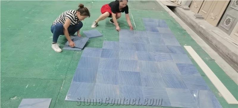 Azul Macaubas Tile Quartzite Kitchen Natural Extoic Luxury
