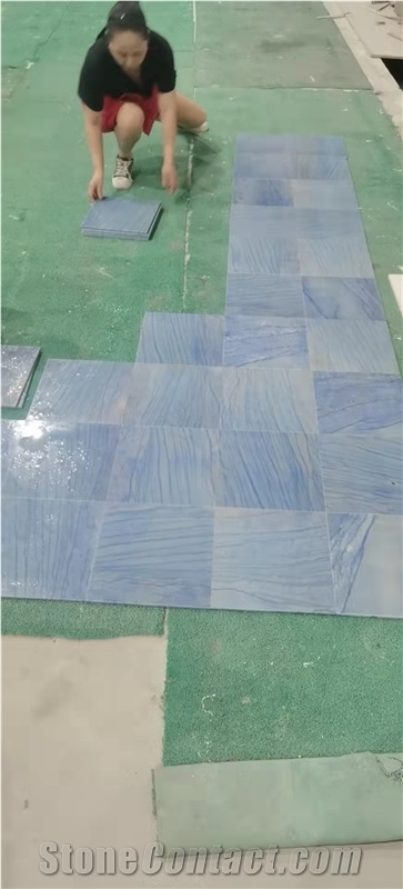 Azul Macaubas Tile Quartzite Kitchen Natural Extoic Luxury