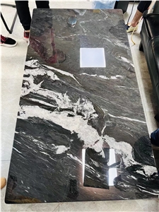 Royal Black Quartzite Blue Natural Brazil Kitchen Countertop
