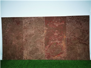 Ultra-Thin Slate Tile Red Brown Natural Wall Veneer