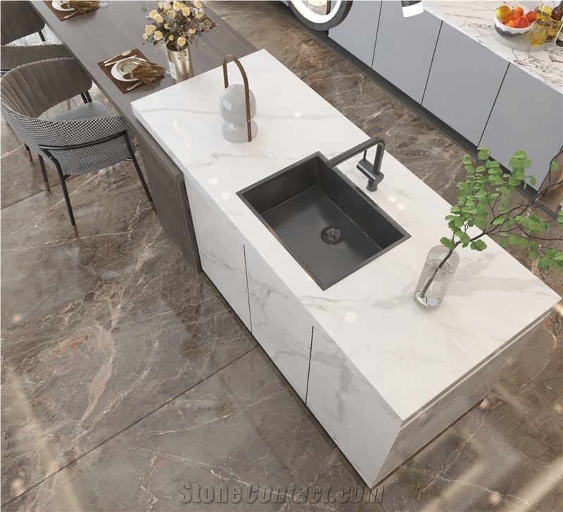 Dolomite White Sintered Stone Slabs