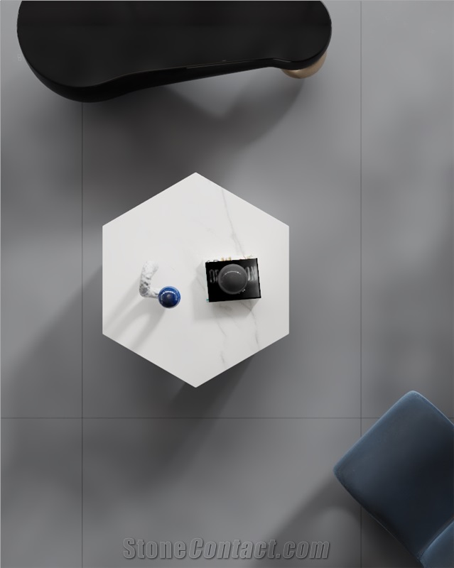 Sintered Stone Mondrian Grey For Bathroom Design Flooring