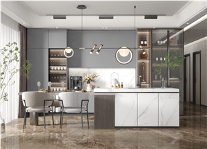 Sintered Stone Mondrian Grey For Bathroom Design Flooring