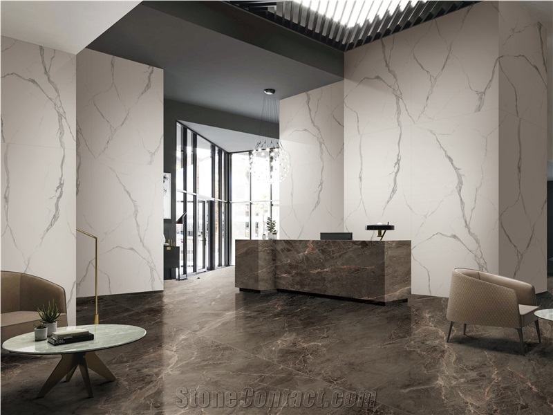 Sintered Stone White Calacatta For Indoor Design