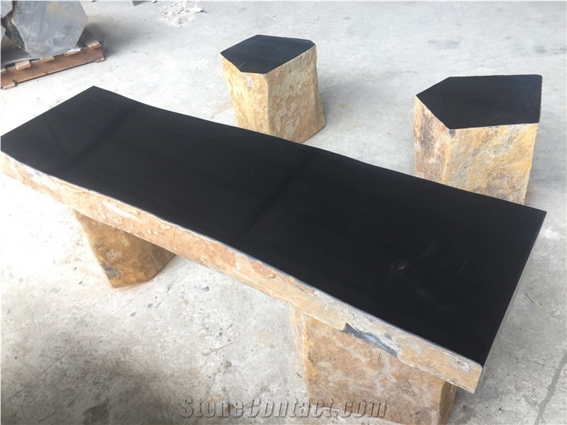 Basalt Chair, Garden Bench