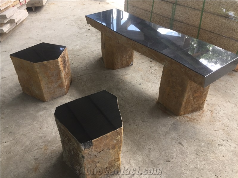 Basalt Chair, Garden Bench