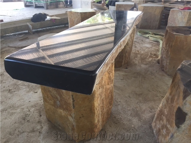 Basalt Chair, Garden Bench