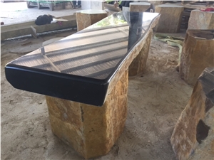 Basalt Chair, Garden Bench
