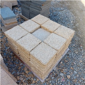 GRANITE YELLOW CHISELED 30X30x5cm Cobblestone, Pavers GRANITE YELLOW CHISELED 30X30x5cm Cobblestone, Pavers