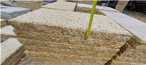 GRANITE YELLOW CHISELED 30X30x5cm Cobblestone, Pavers