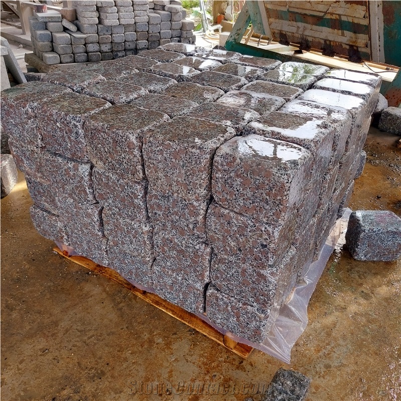 VIOLET GRANITE, MACHINE TUMBLE
