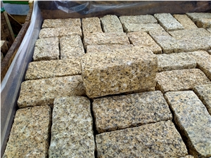 YELLOW BD CUBIC- Yellow Binh Dinh Granite Cobblestone, Pavers, Cubestone