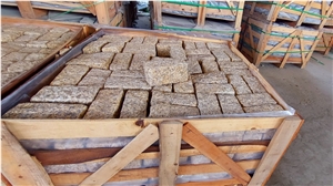 YELLOW BD CUBIC- Yellow Binh Dinh Granite Cobblestone, Pavers, Cubestone