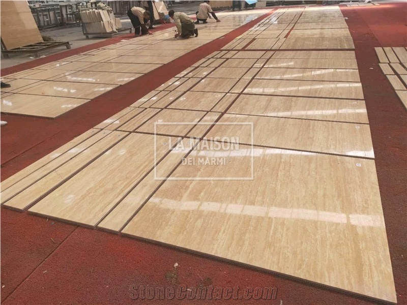 Beige Travertine Marble Composite Laminated Honeycomb Panels