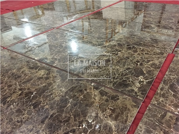 Dark Emperdor Marble Laminated Composite Ceramic  Floor/Wall