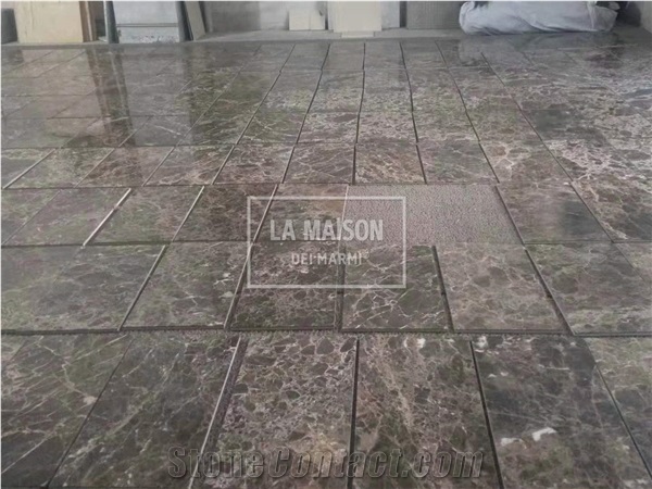 Dark Emperdor Marble Laminated Composite Ceramic  Floor/Wall