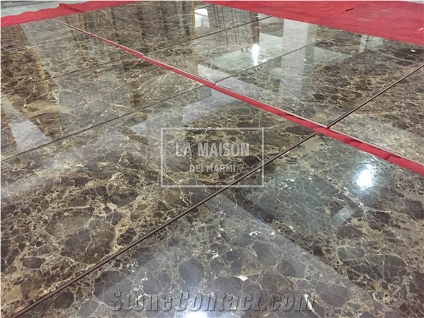 Dark Emperdor Marble Laminated Composite Ceramic  Floor/Wall